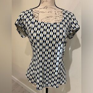 J McLaughlin square neck top SZ S EUC